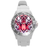 Tiger Design Round Plastic Sport Watch (L)