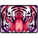 Tiger Design Two Sides Fleece Blanket (Large)