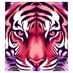 Tiger Design Drawstring Pouch (Large) from ArtsNow.com Front