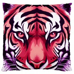 Tiger Design Large Premium Plush Fleece Cushion Case (Two Sides) from ArtsNow.com Back