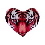 Tiger Design Standard 16  Premium Flano Heart Shape Cushions