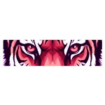 Tiger Design Oblong Satin Scarf (16  x 60 )
