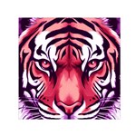 Tiger Design Square Satin Scarf (30  x 30 )