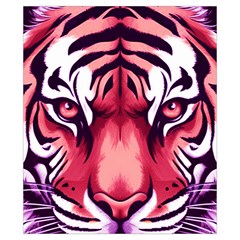 Tiger Design Drawstring Pouch (XS) from ArtsNow.com Back