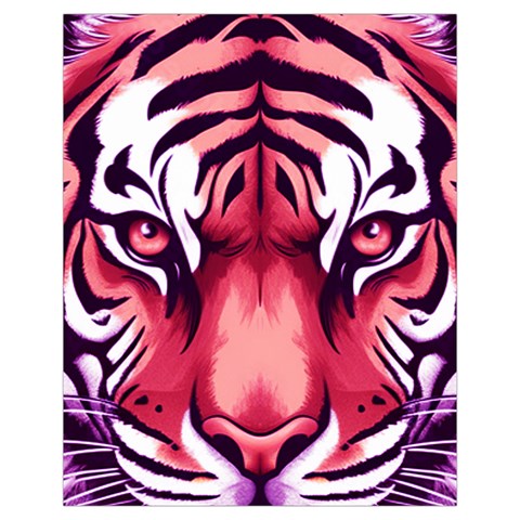 Tiger Design Drawstring Pouch (XL) from ArtsNow.com Front