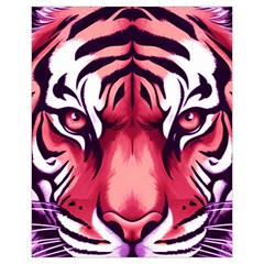 Tiger Design Drawstring Pouch (XL) from ArtsNow.com Front