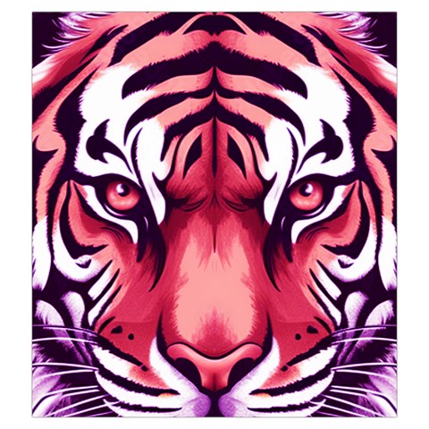 Tiger Design Drawstring Pouch (2XL) from ArtsNow.com Front