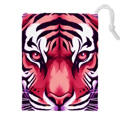 Tiger Design Drawstring Pouch (4XL) from ArtsNow.com Front