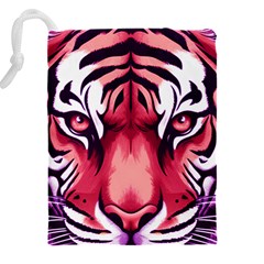 Tiger Design Drawstring Pouch (4XL) from ArtsNow.com Back