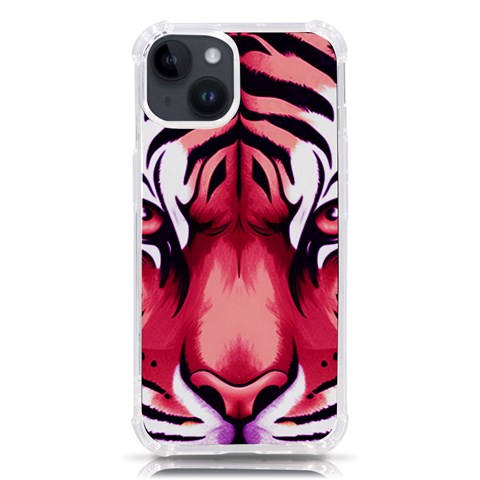 Tiger Design iPhone 14 TPU UV Print Case from ArtsNow.com Front