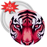 Love the tiger 3  Buttons (10 pack) 