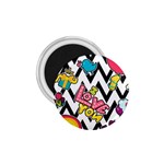 Vector Romantic Love Seamless Pattern 1.75  Magnets