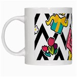 Vector Romantic Love Seamless Pattern White Mug