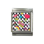 Vector Romantic Love Seamless Pattern Italian Charm (13mm)