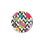 Vector Romantic Love Seamless Pattern Golf Ball Marker (10 pack)