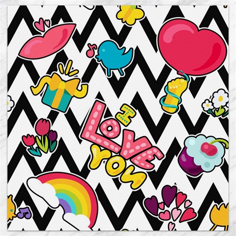 Vector Romantic Love Seamless Pattern Canvas 12  x 12  from ArtsNow.com 11.4 x11.56  Canvas - 1