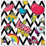 Vector Romantic Love Seamless Pattern Canvas 12  x 12 