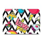Vector Romantic Love Seamless Pattern Plate Mats