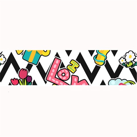Vector Romantic Love Seamless Pattern Large Bar Mat from ArtsNow.com 32 x8.5  Bar Mat