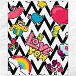 Vector Romantic Love Seamless Pattern Canvas 11  x 14 