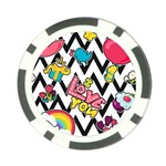 Vector Romantic Love Seamless Pattern Poker Chip Card Guard