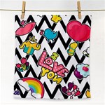 Vector Romantic Love Seamless Pattern Face Towel