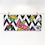 Vector Romantic Love Seamless Pattern Hand Towel
