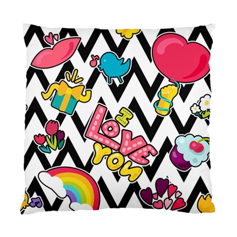 Vector Romantic Love Seamless Pattern Standard Cushion Case (Two Sides) from ArtsNow.com Front