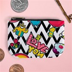 Vector Romantic Love Seamless Pattern Mini Coin Purse