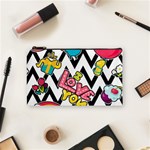 Vector Romantic Love Seamless Pattern Cosmetic Bag (Small)