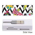 Vector Romantic Love Seamless Pattern Memory Card Reader (Stick)