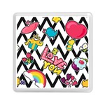 Vector Romantic Love Seamless Pattern Memory Card Reader (Square)