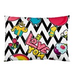 Vector Romantic Love Seamless Pattern Pillow Case (Two Sides)
