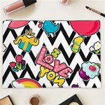 Vector Romantic Love Seamless Pattern Cosmetic Bag (XXL)