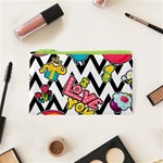 Vector Romantic Love Seamless Pattern Cosmetic Bag (XS)