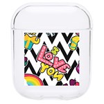 Vector Romantic Love Seamless Pattern Hard PC AirPods 1/2 Case