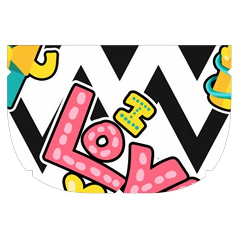 Vector Romantic Love Seamless Pattern Make Up Case (Small) from ArtsNow.com Side Right
