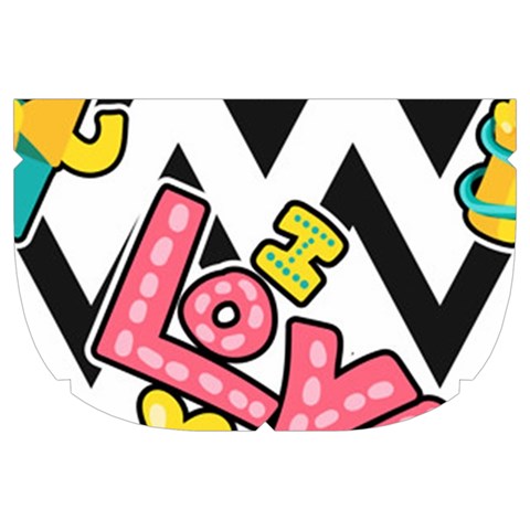 Vector Romantic Love Seamless Pattern Make Up Case (Large) from ArtsNow.com Side Right