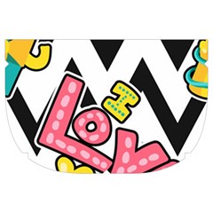 Vector Romantic Love Seamless Pattern Make Up Case (Large) from ArtsNow.com Side Left