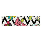 Vector Romantic Love Seamless Pattern Banner and Sign 4  x 1 
