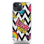 Vector Romantic Love Seamless Pattern iPhone 13 mini TPU UV Print Case