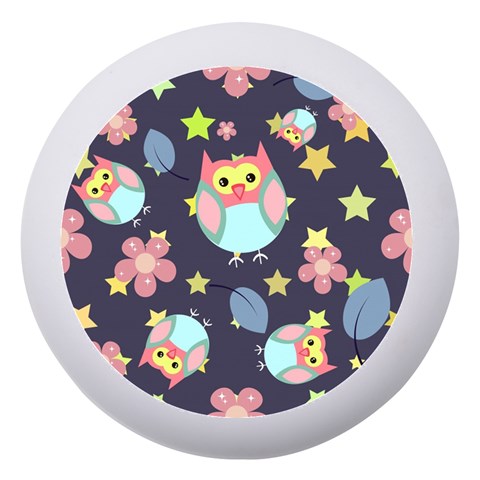 Owl Stars Pattern Background Dento Box with Mirror from ArtsNow.com Front