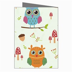 Forest Seamless Pattern With Cute Owls Greeting Card from ArtsNow.com Right