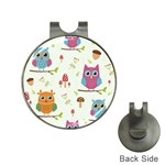Forest Seamless Pattern With Cute Owls Hat Clips with Golf Markers