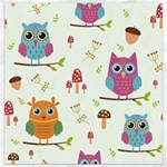 Forest Seamless Pattern With Cute Owls Canvas 12  x 12 