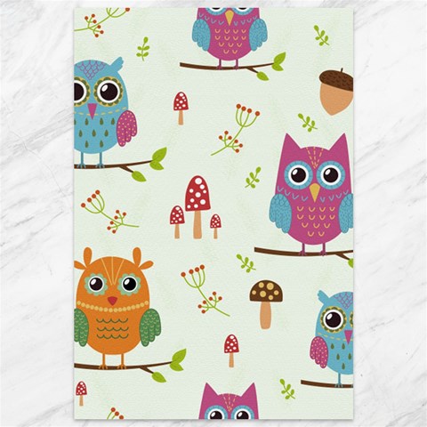 Forest Seamless Pattern With Cute Owls Canvas 12  x 18  from ArtsNow.com 11.88 x17.36  Canvas - 1