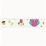 Forest Seamless Pattern With Cute Owls Small Bar Mat