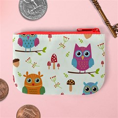 Forest Seamless Pattern With Cute Owls Mini Coin Purse from ArtsNow.com Back