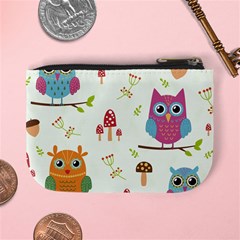Forest Seamless Pattern With Cute Owls Mini Coin Purse from ArtsNow.com Back