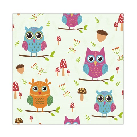 Forest Seamless Pattern With Cute Owls Duvet Cover Double Side (Full/ Double Size) from ArtsNow.com Front